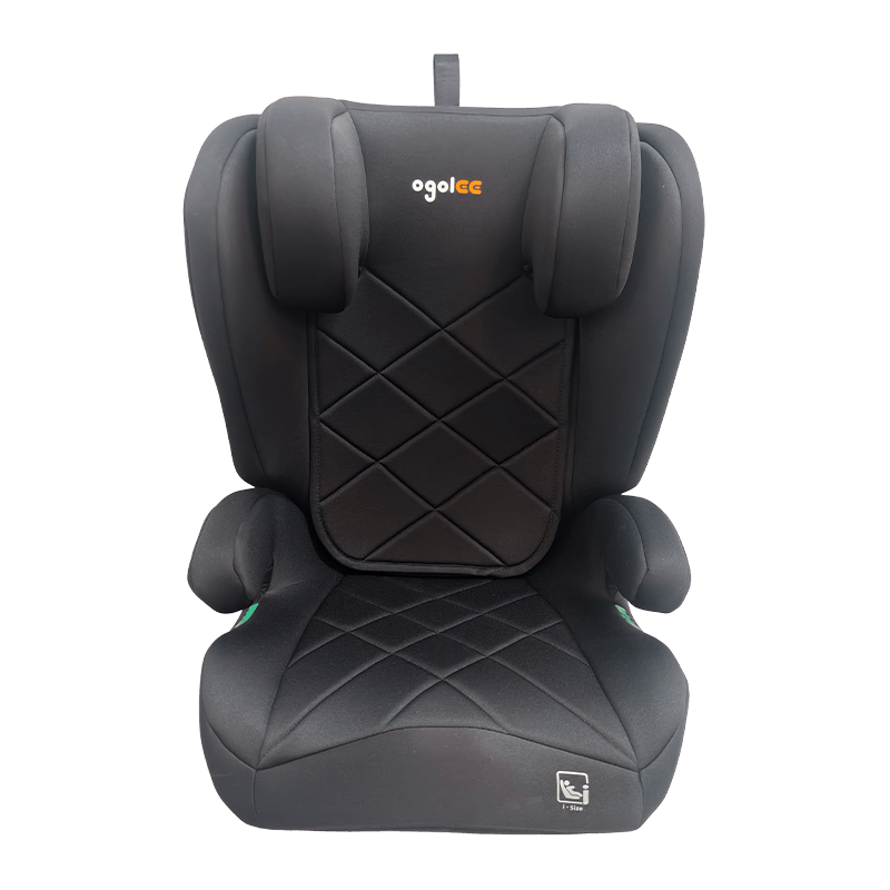 Og303b cum Isofix currus sedem, coetus II III currus sedem, cursus foldable, nigrum cum embossing
